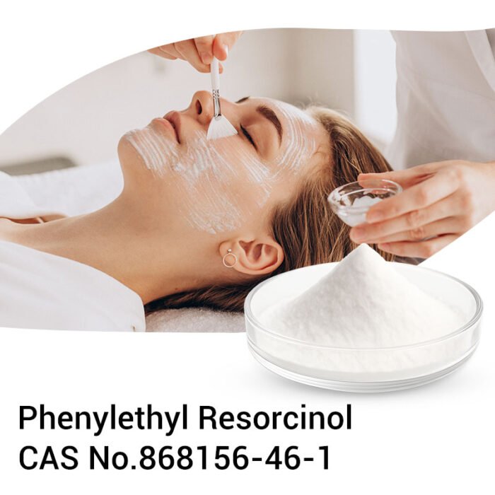 White crystalline powder (Phenylethyl Resorcinol, CAS No. 868156-46-1) for brightening skincare creams and serums